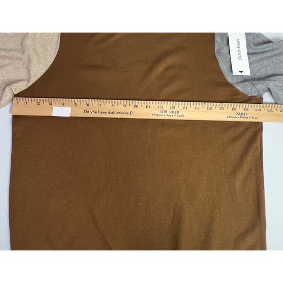 Calvin Klein Turtleneck Sweater Women's XL Colorblock - Picture 8 of 15